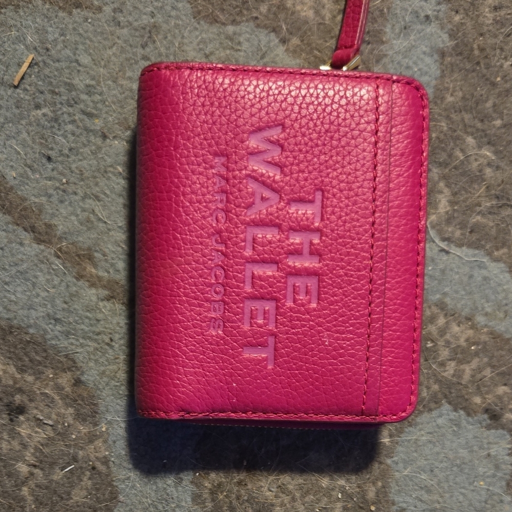 Marc Jacobs Fuchsia Leather Key Holder
